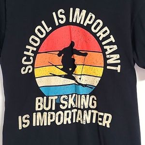 Funny skiing t-shirt